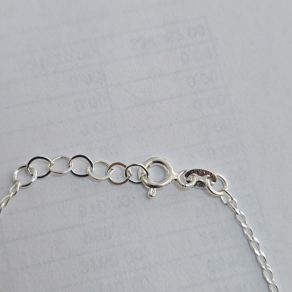PULSERA TEJIDO LLAVE PLATA .925 18 CM 2.3 GR (NUEVO)