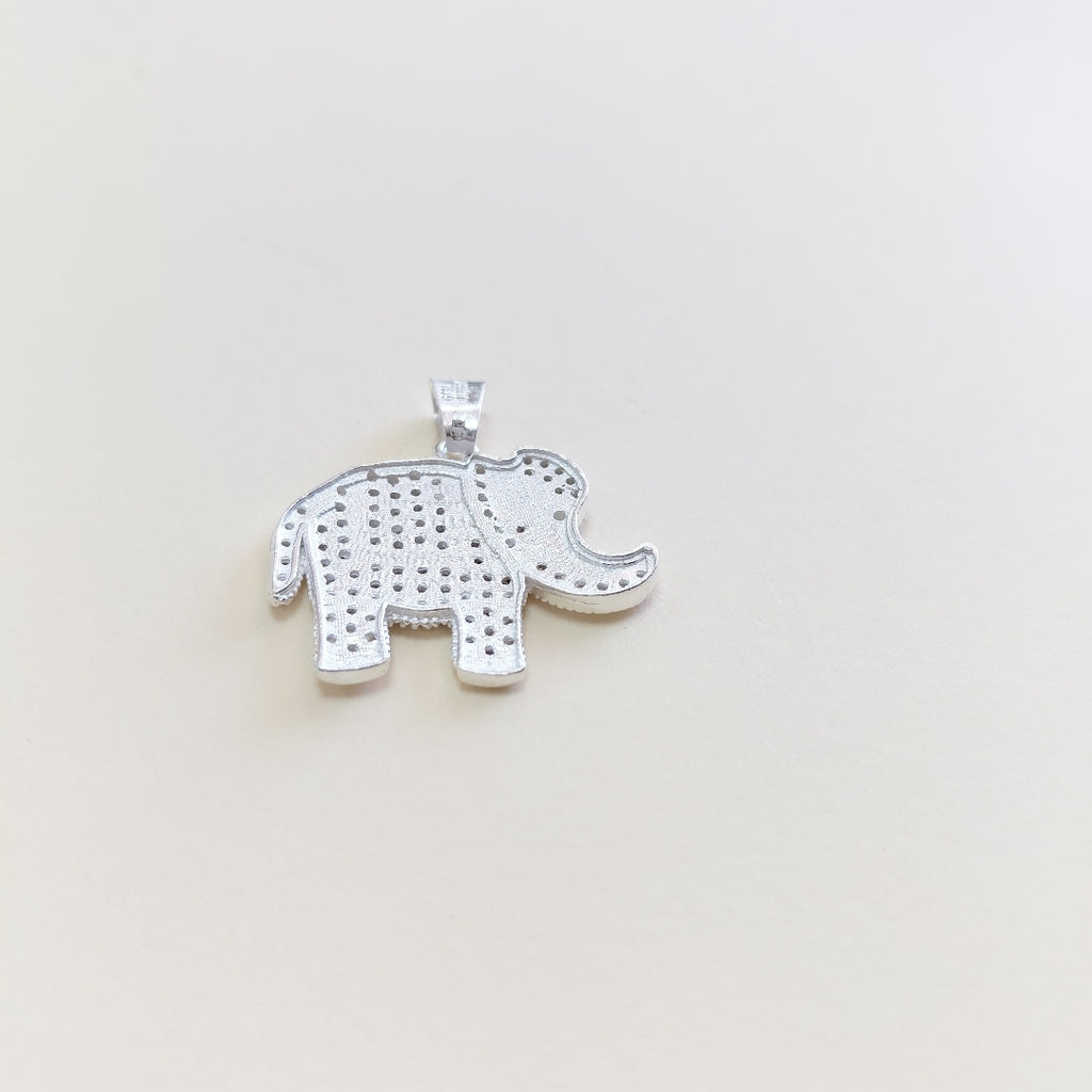 DIJE ELEFANTE C/CIRCONIAS PLATA .925 5.4 GR (NUEVO)
