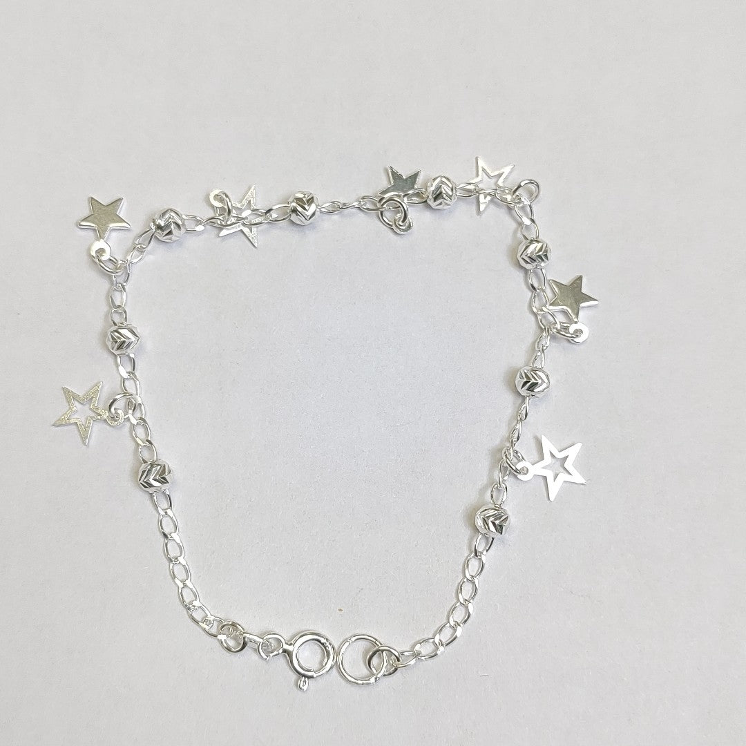 PULSERA TEJIDO ESPECIAL PLATA .925 18 CM 3.1 GR (NUEVO)