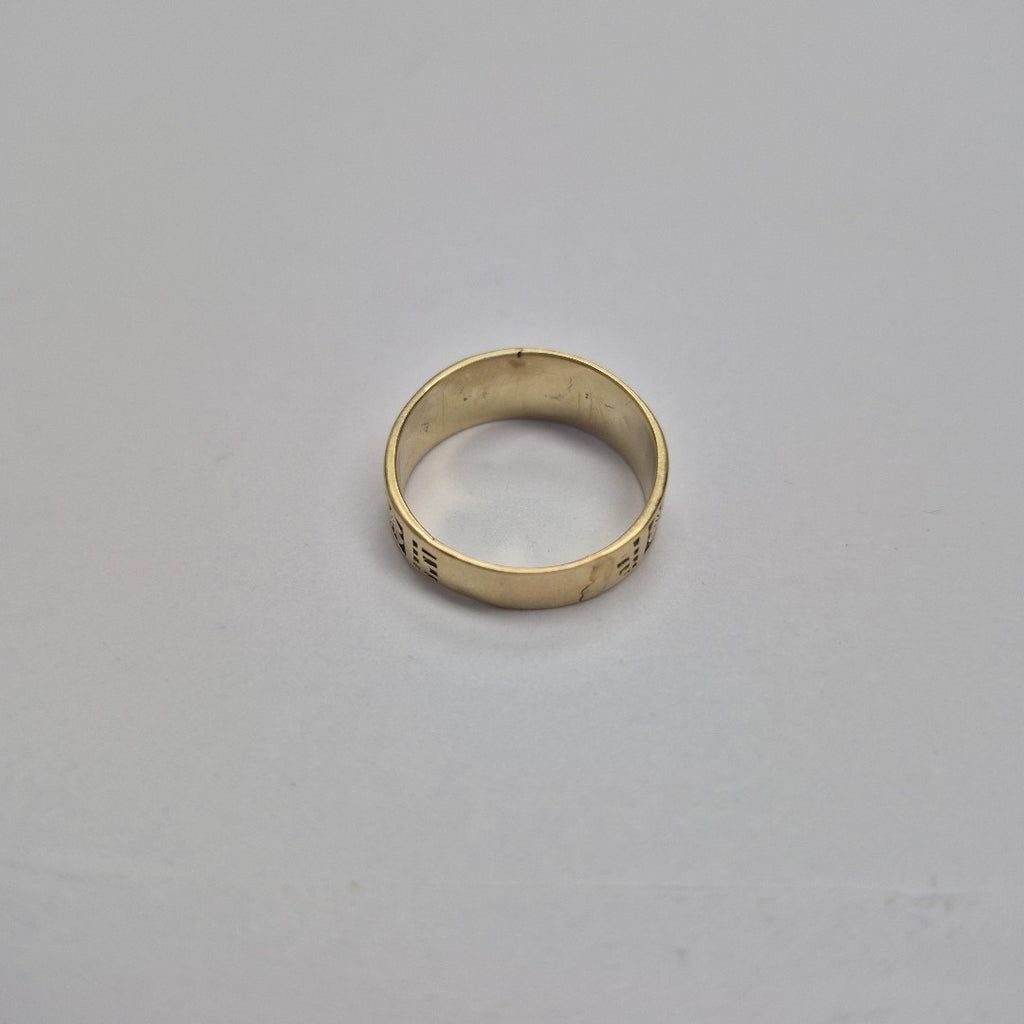 ARGOLLA DE LA SUERTE ORO 14 K 4.2 GRMS (SEMINUEVO)