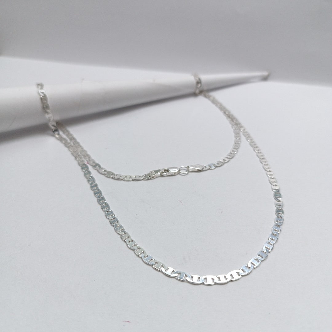 CADENA TEJIDO GUCHI PLATA .925 60 CM 10.2 GR (NUEVO)