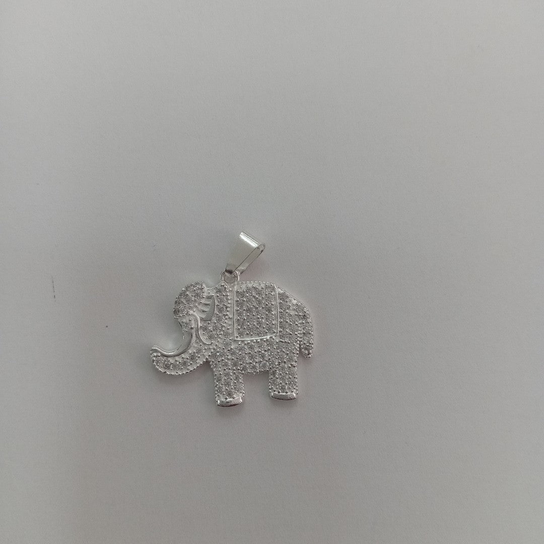 DIJE ELEFANTE C/CIRCONIAS PLATA .925 5.3 GR (NUEVO)