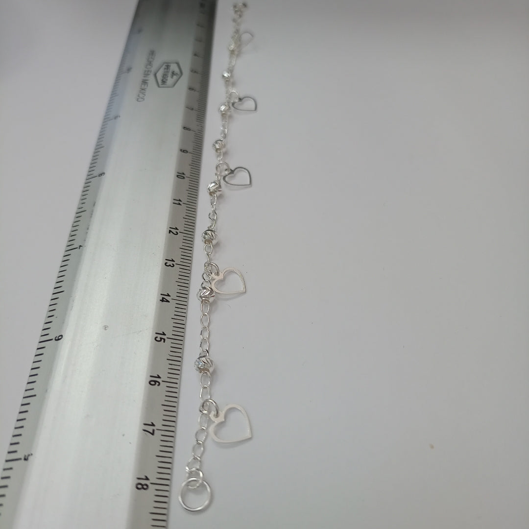 PULSERA TEJIDO ESPECIAL PLATA .925 18 CM 2.6 GR (NUEVO)