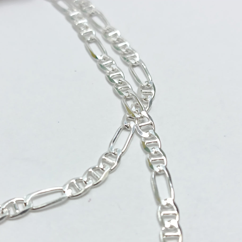 CADENA TEJIDO MARINERO PLATA .925 55 CM 8.1 GR (NUEVO)