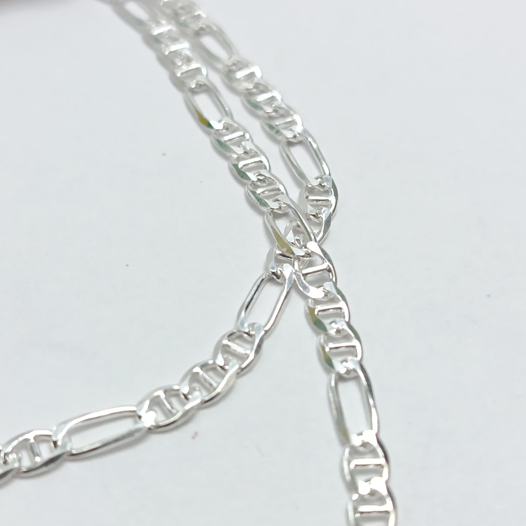 CADENA TEJIDO MARINERO PLATA .925 55 CM 8.1 GR (NUEVO)
