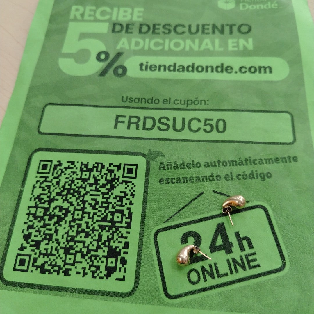 BROQUELES PAR ORO 14 K 1,80 GRMS (SEMINUEVO)