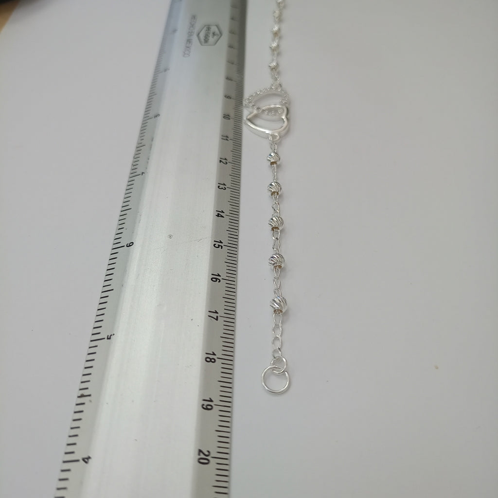 PULSERA TEJIDO TEJIDO ESPECIAL PLATA .925 18 CM 3.9 GR (NUEVO)