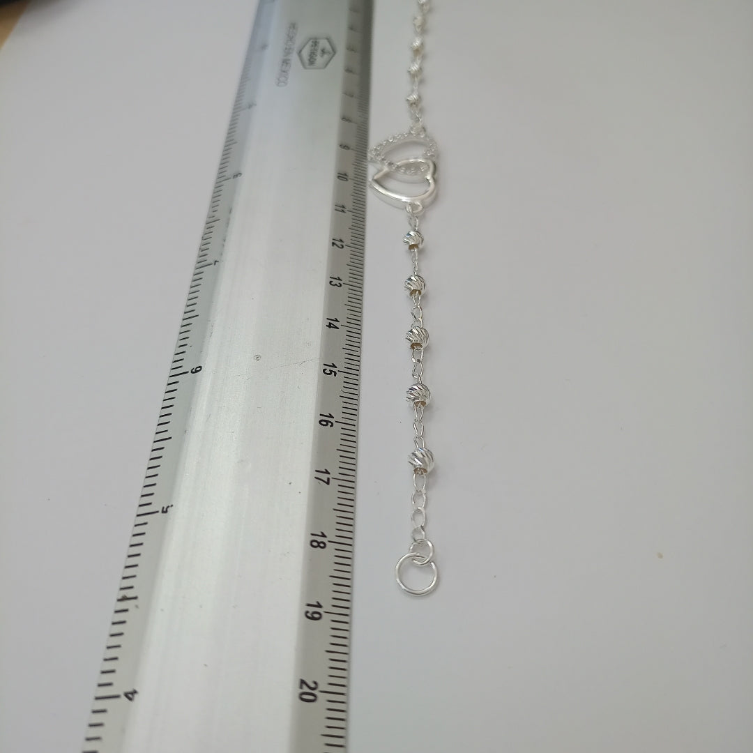 PULSERA TEJIDO TEJIDO ESPECIAL PLATA .925 18 CM 3.9 GR (NUEVO)