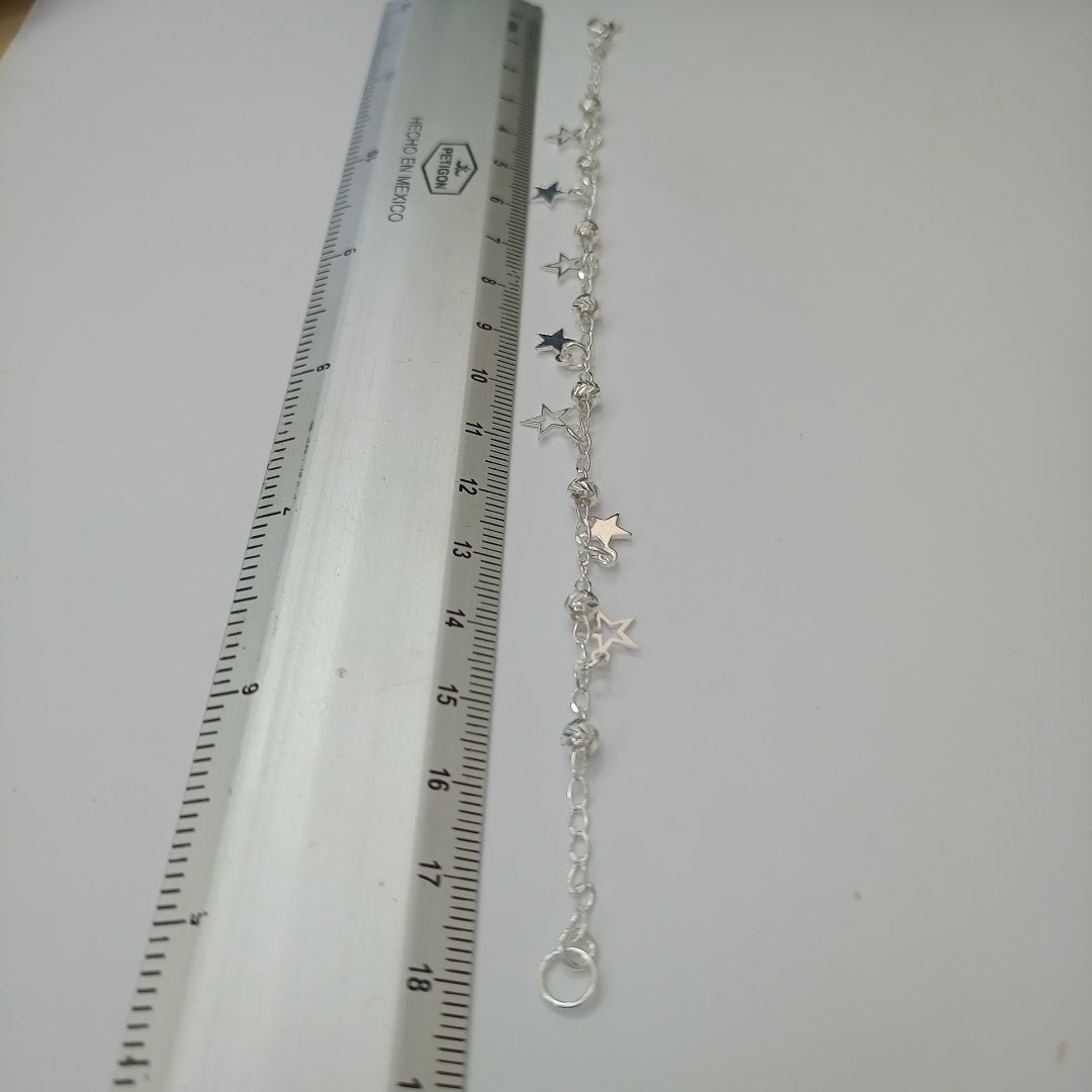 PULSERA TEJIDO ESPECIAL PLATA .925 18 CM 3.1 GR (NUEVO)