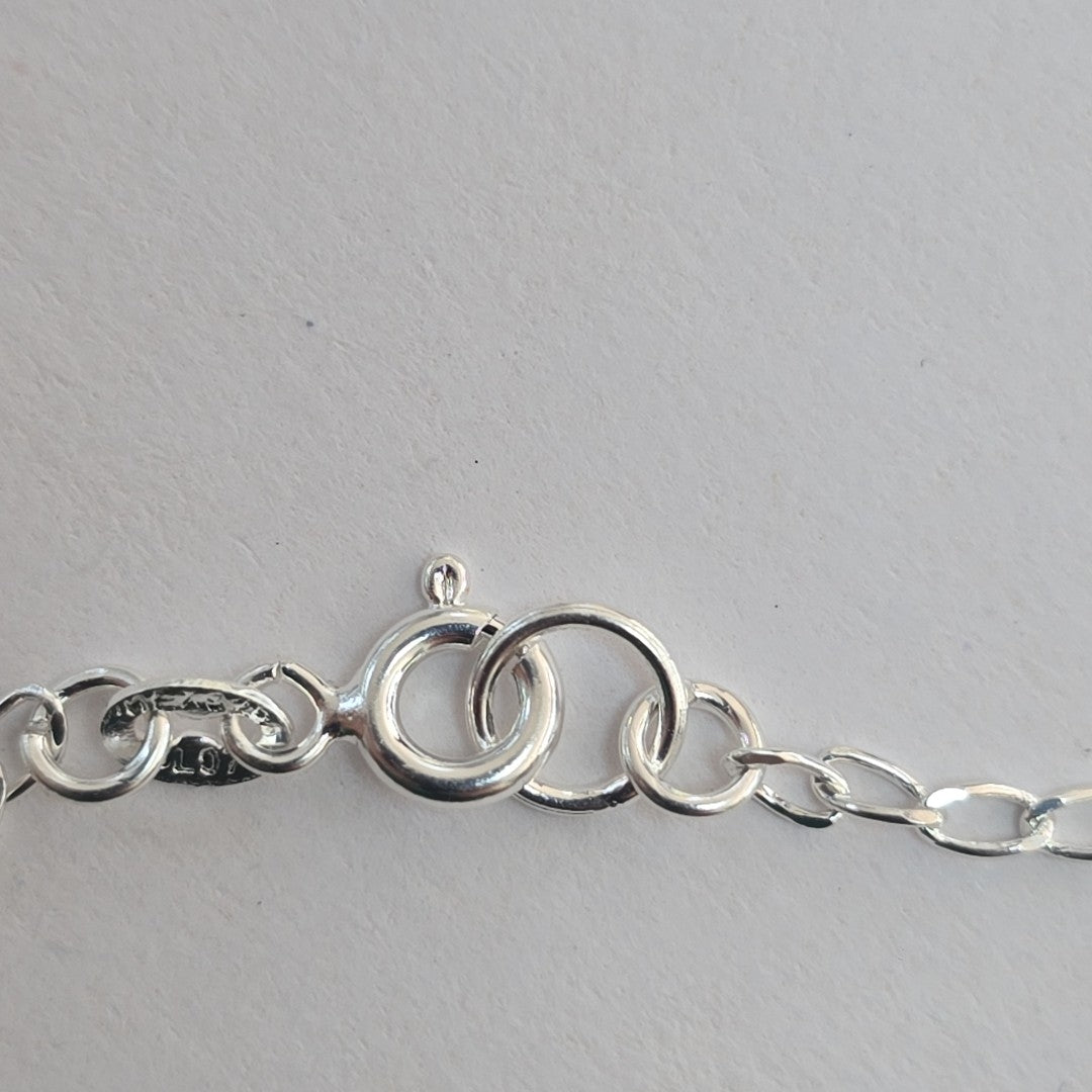 PULSERA TEJIDO TEJIDO ESPECIAL PLATA .925 18 CM 3.1 GR (NUEVO)
