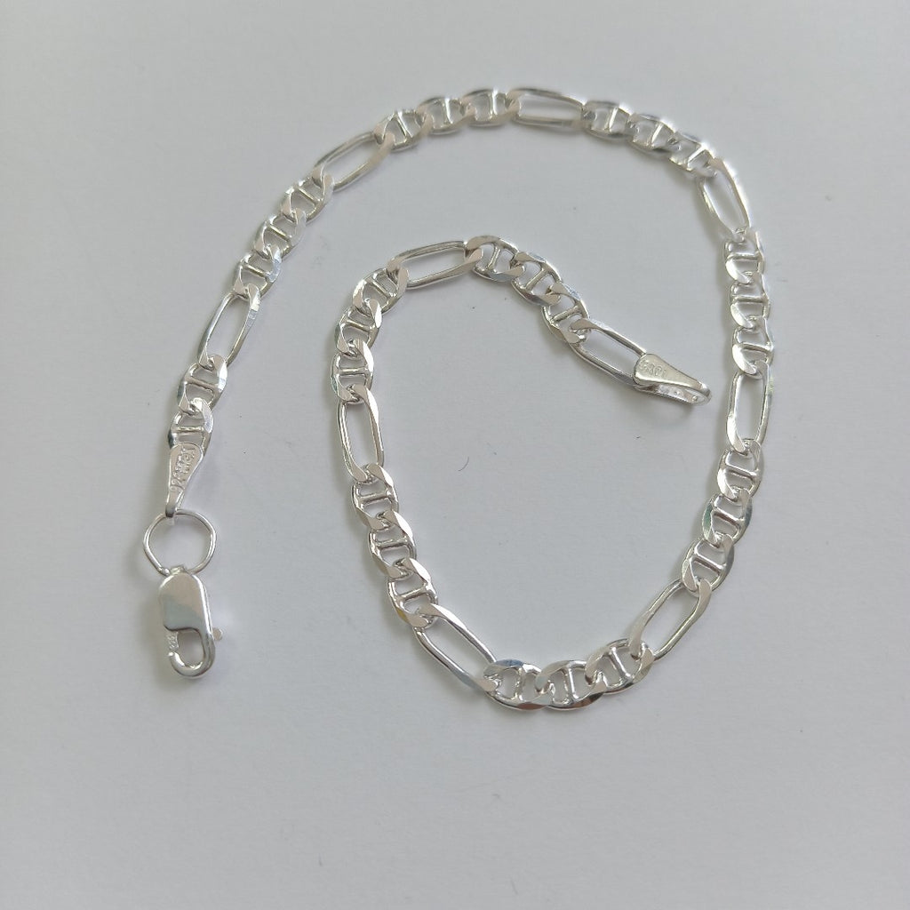 PULSERA TEJIDO 3X1 PLATA .925 16 CM 2.8 GR (NUEVO)