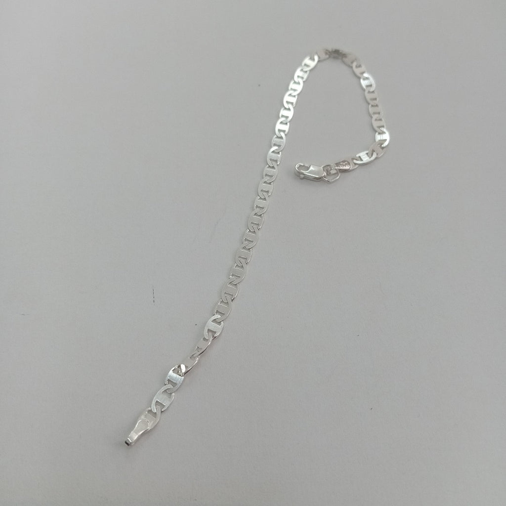 PULSERA TEJIDO GUCHI PLATA .925 18 CM 2.9 GR (NUEVO)