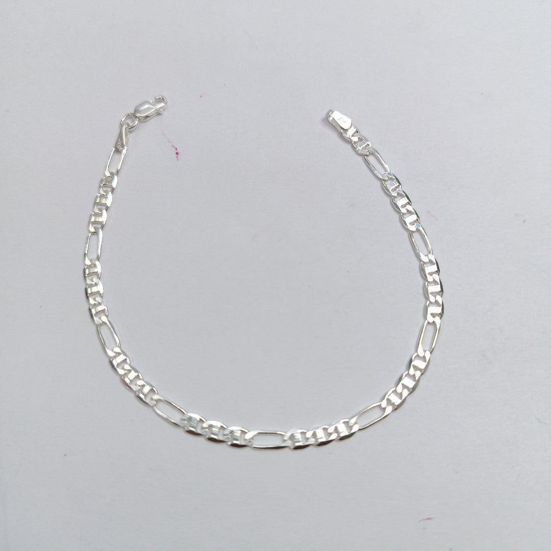 PULSERA TEJIDO 3X1 PLATA .925 16 CM 3.1 GR (NUEVO)