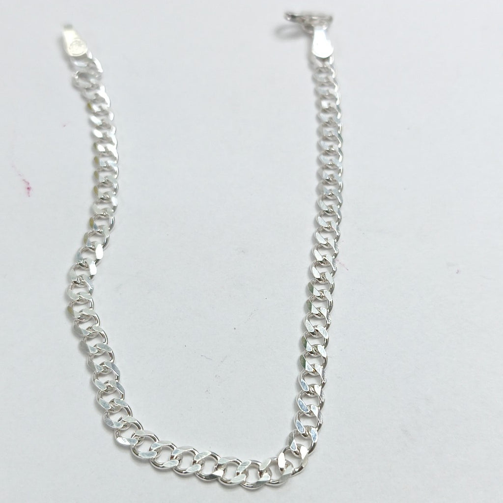 PULSERA TEJIDO BARBADA PLATA .925 18 CM 4.7 GR (NUEVO)