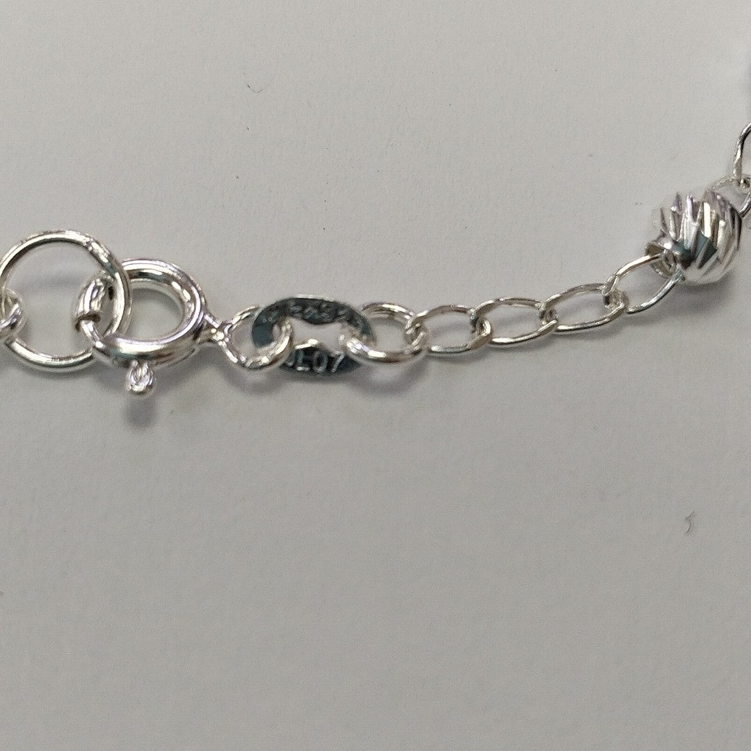 PULSERA TEJIDO ESPECIAL PLATA .925 18 CM 2.8 GR (NUEVO)