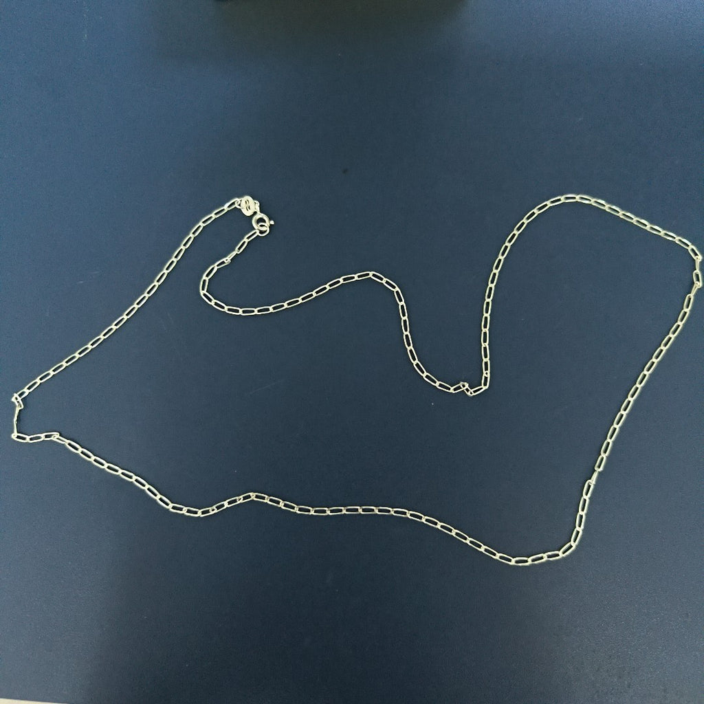 CADENA TEJIDO ESLABONES PLATA .925 60 CM 3 GR (NUEVO)
