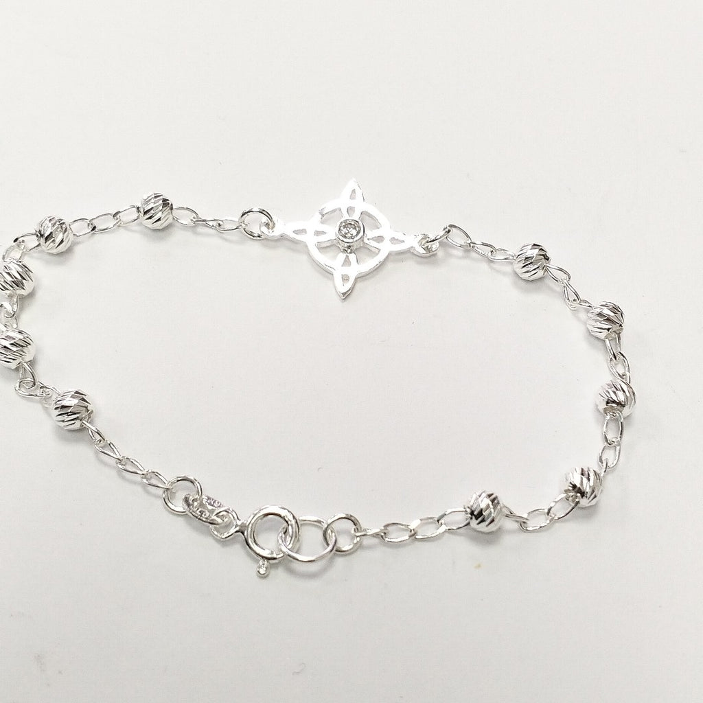 PULSERA TEJIDO ESPECIAL PLATA .925 18 CM 2.8 GR (NUEVO)