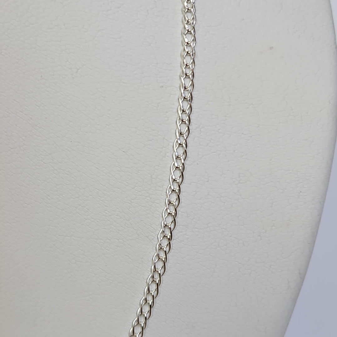 CADENA TEJIDO ESLABONES PLATA .925 55 CM 3.9 GR (NUEVO)
