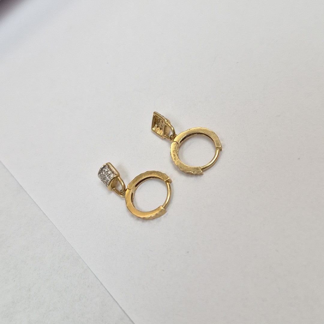 ARRACADAS PAR ORO 14 K 1,80 GRMS (SEMINUEVO)