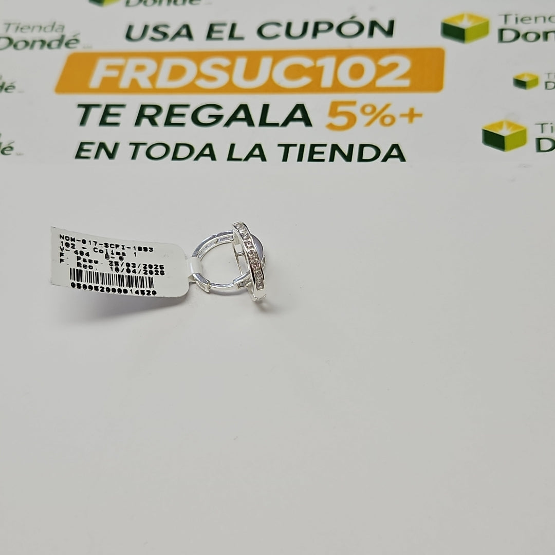 ARRACADAS C/CIRCONIAS PLATA .925 2.1 GR (NUEVO)
