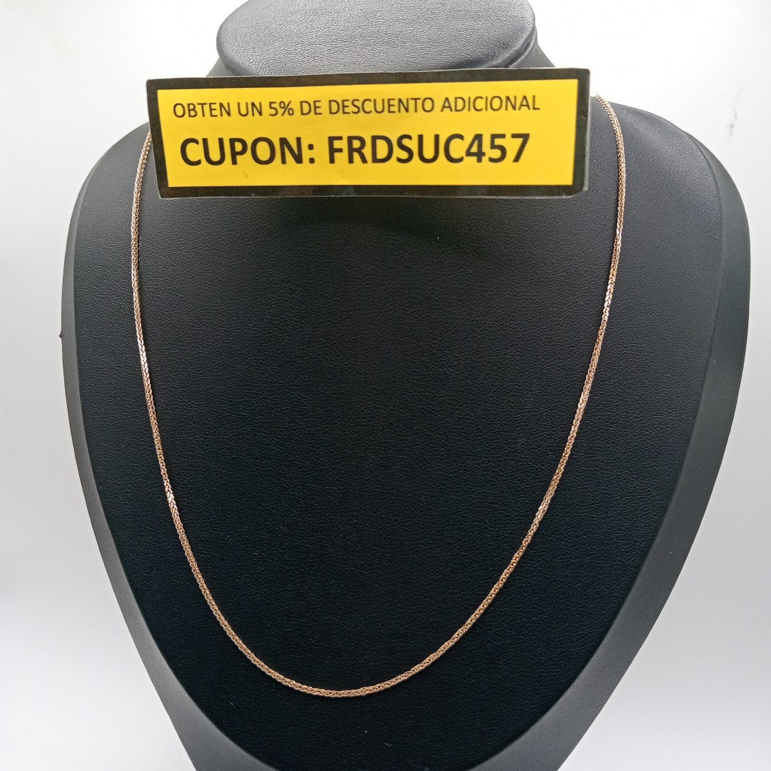 CADENA ORO,RODIADO 10 K 2,40 GRMS (SEMINUEVO)
