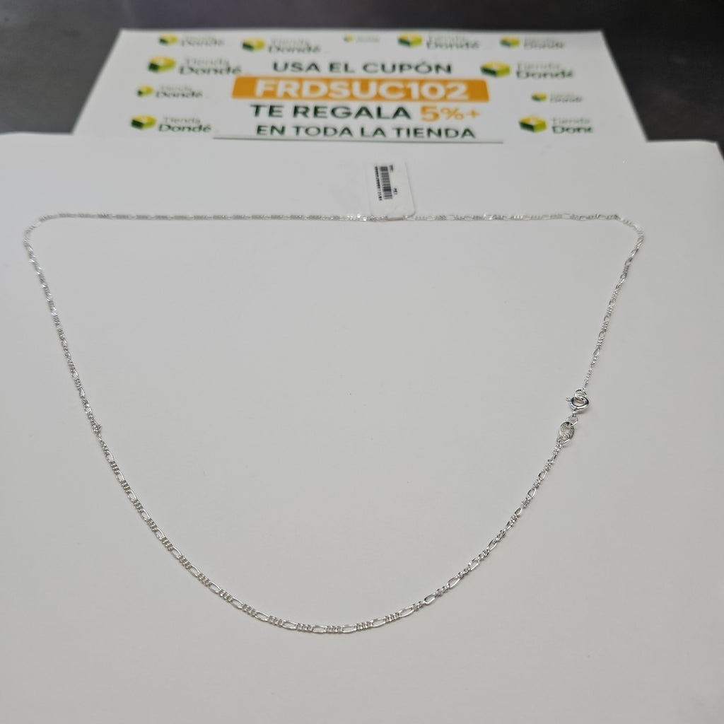 CADENA TEJIDO 3X1 PLATA .925 55 CM 2.4 GR (NUEVO)