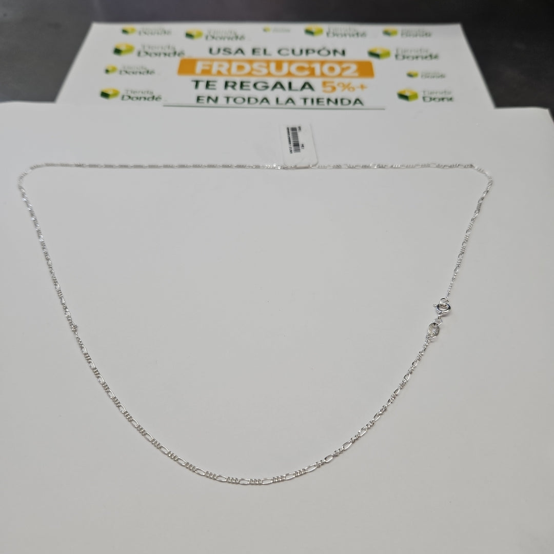 CADENA TEJIDO 3X1 PLATA .925 55 CM 2.4 GR (NUEVO)