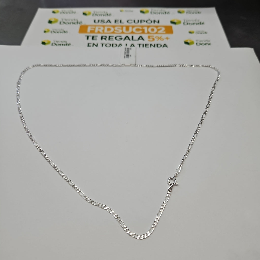 CADENA TEJIDO 3X1 PLATA .925 55 CM 4.6 GR (NUEVO)