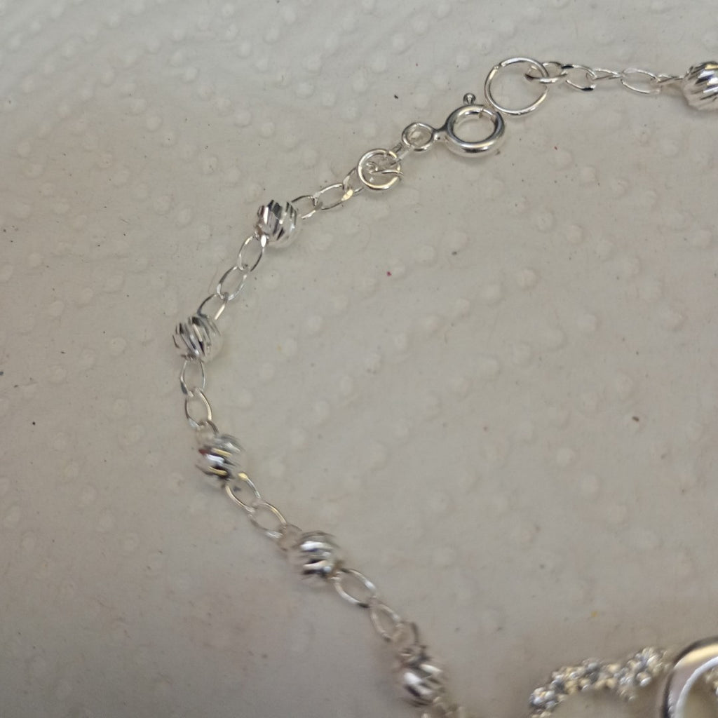 PULSERA TEJIDO TEJIDO ESPECIAL PLATA .925 18 CM 4.1 GR (NUEVO)