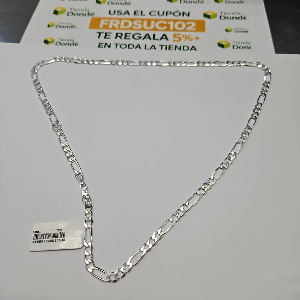 CADENA TEJIDO 3X1 PLATA .925 55 CM 16.2 GR (NUEVO)