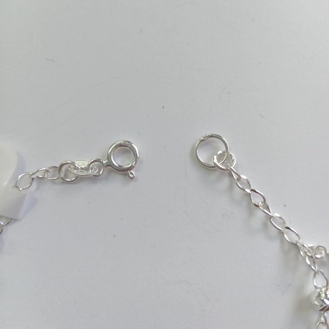 PULSERA TEJIDO ESPECIAL PLATA .925 18 CM 3.2 GR (NUEVO)
