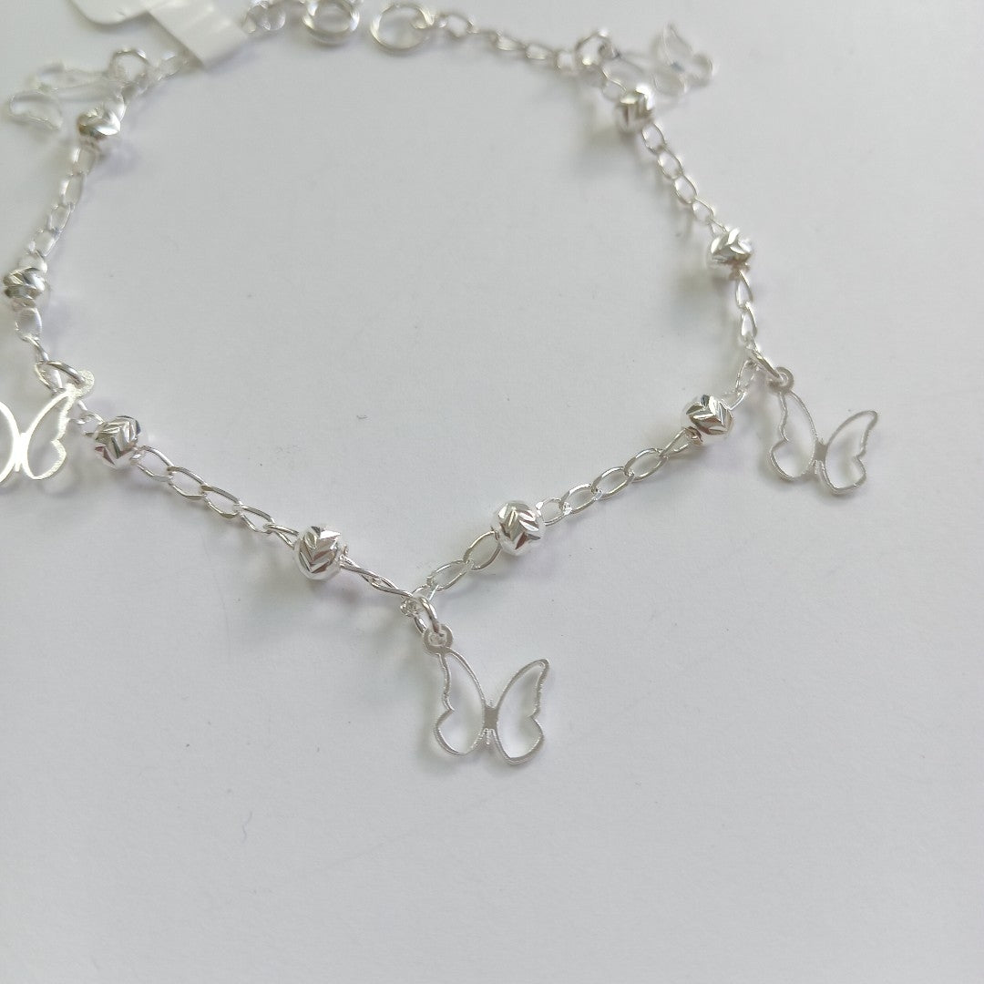 PULSERA TEJIDO ESPECIAL PLATA .925 18 CM 2.8 GR (NUEVO)