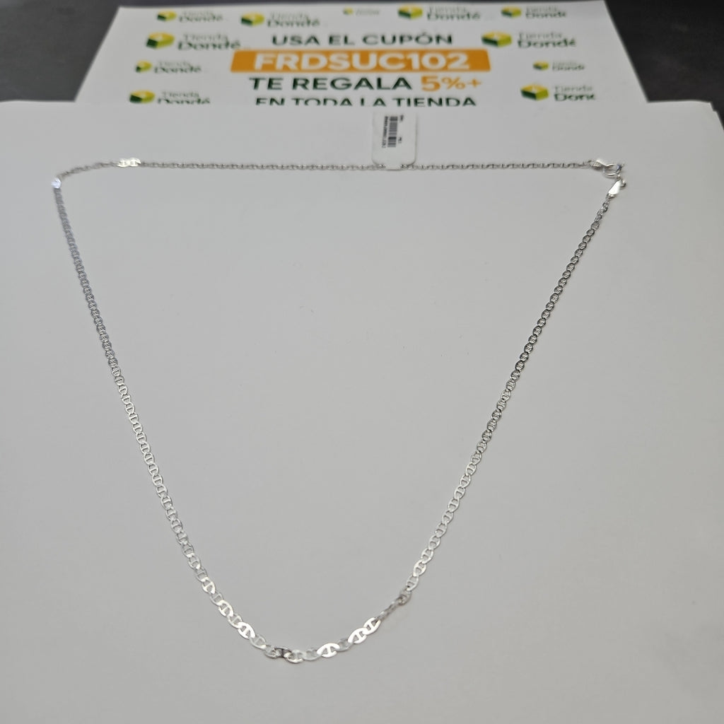 CADENA TEJIDO GUCHI PLATA .925 55 CM 3.4 GR (NUEVO)
