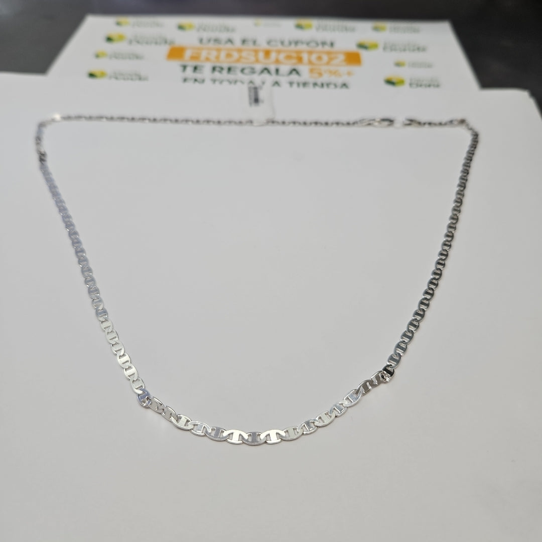 CADENA TEJIDO GUCHI PLATA .925 55 CM 9.1 GR (NUEVO)
