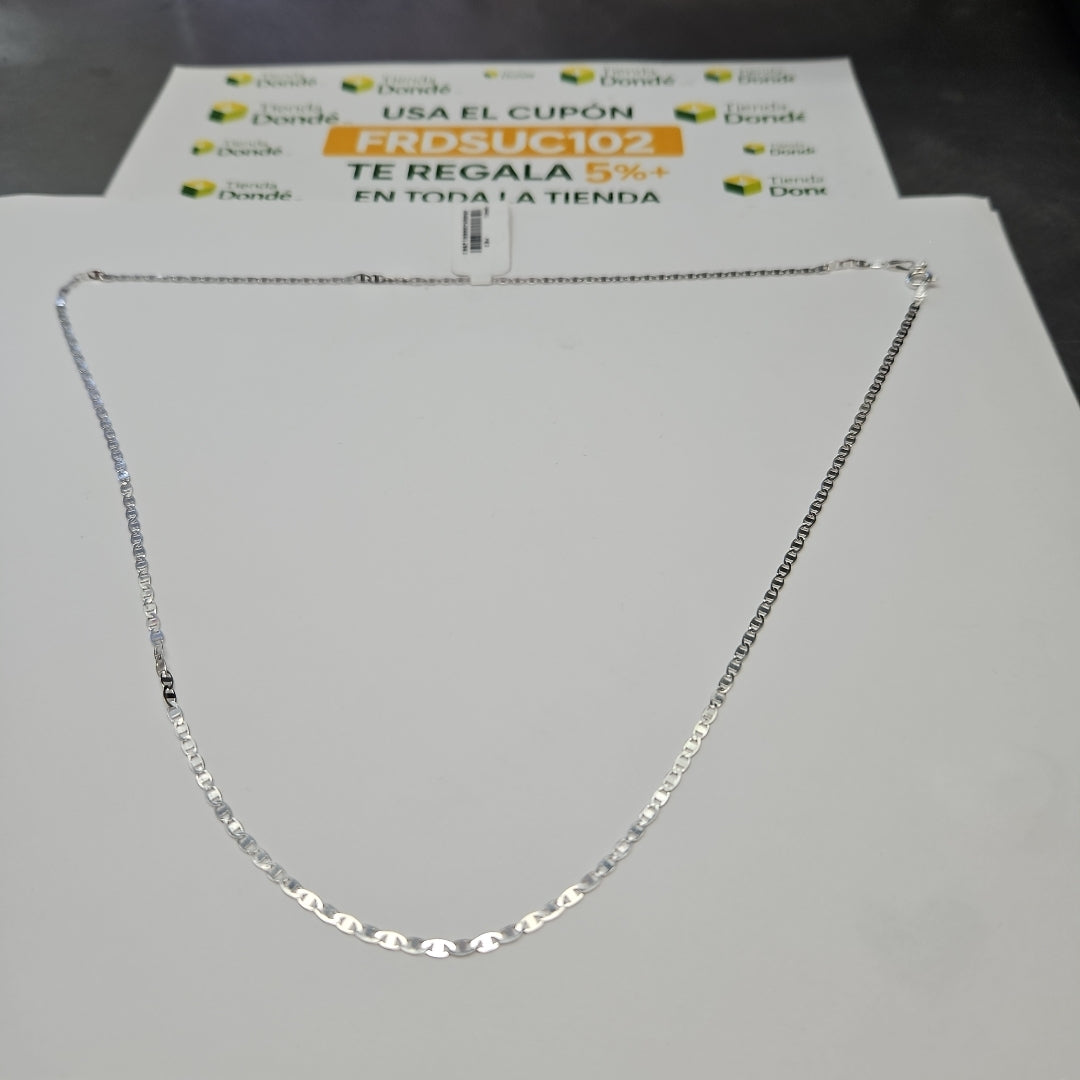 CADENA TEJIDO ESPEJO PLATA .925 60 CM 4.2 GR (NUEVO)