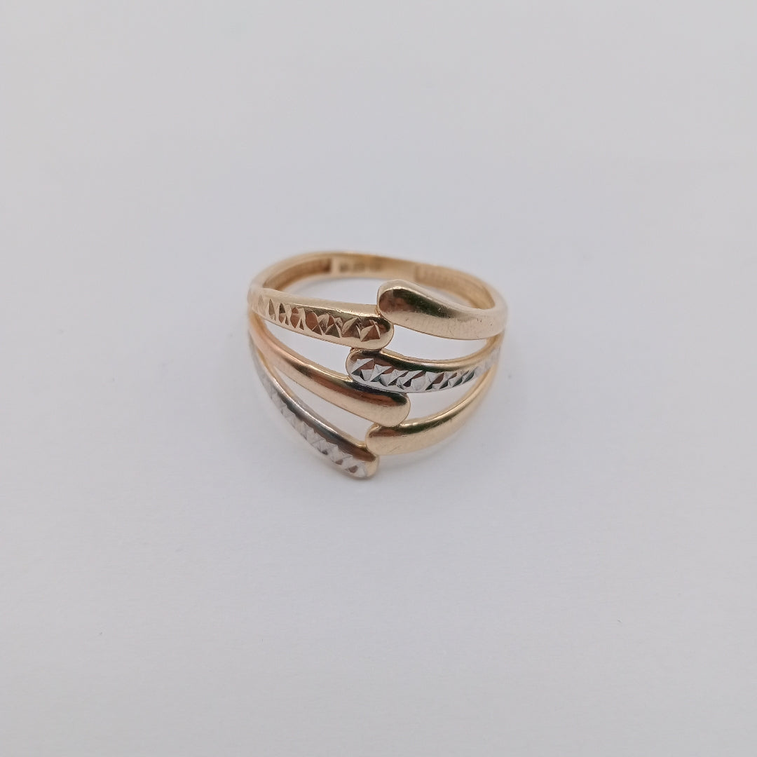 ANILLITO ORO COMBINADO 10 K 2.3 GRMS (SEMINUEVO)