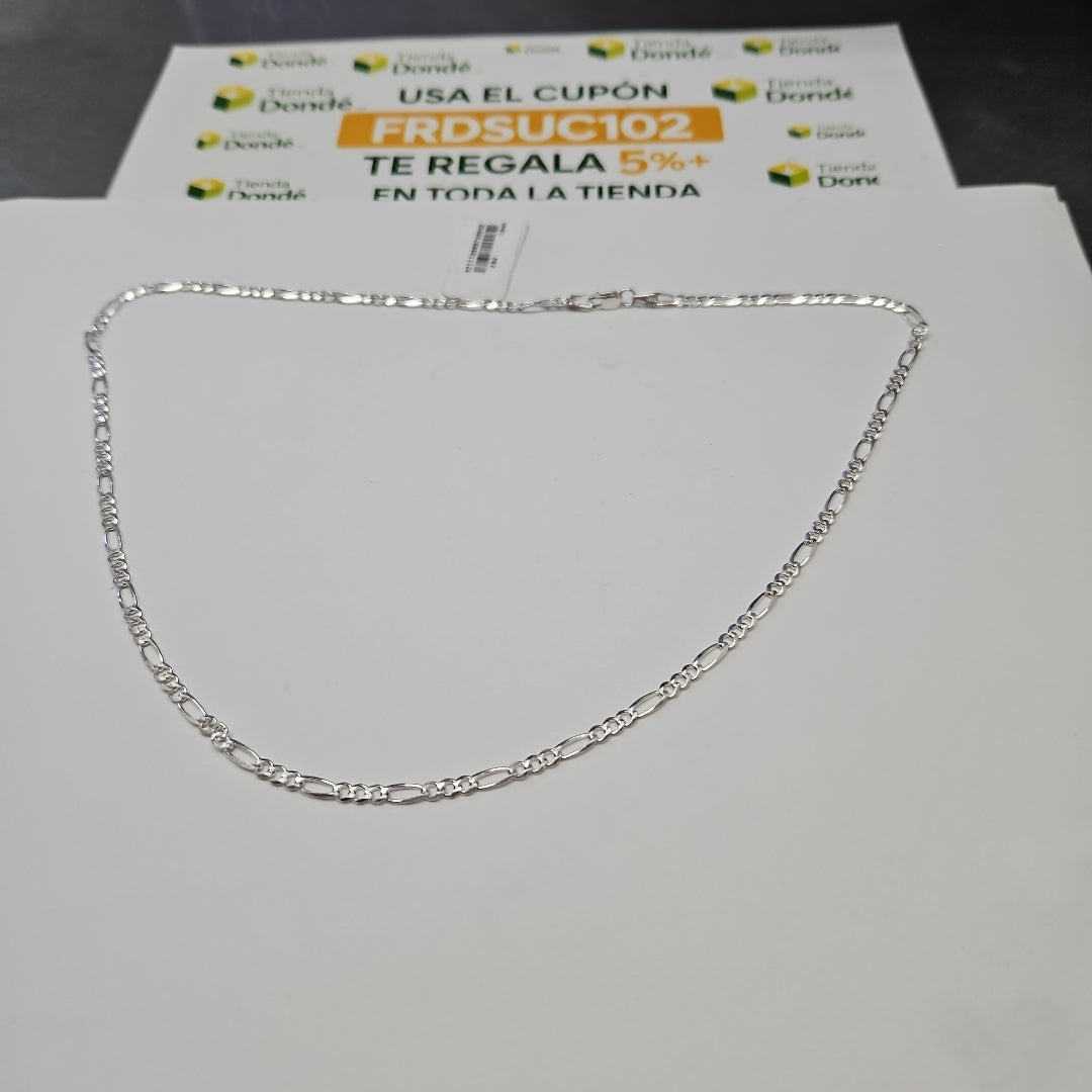 CADENA TEJIDO 3X1 PLATA .925 50 CM 7 GR (NUEVO)