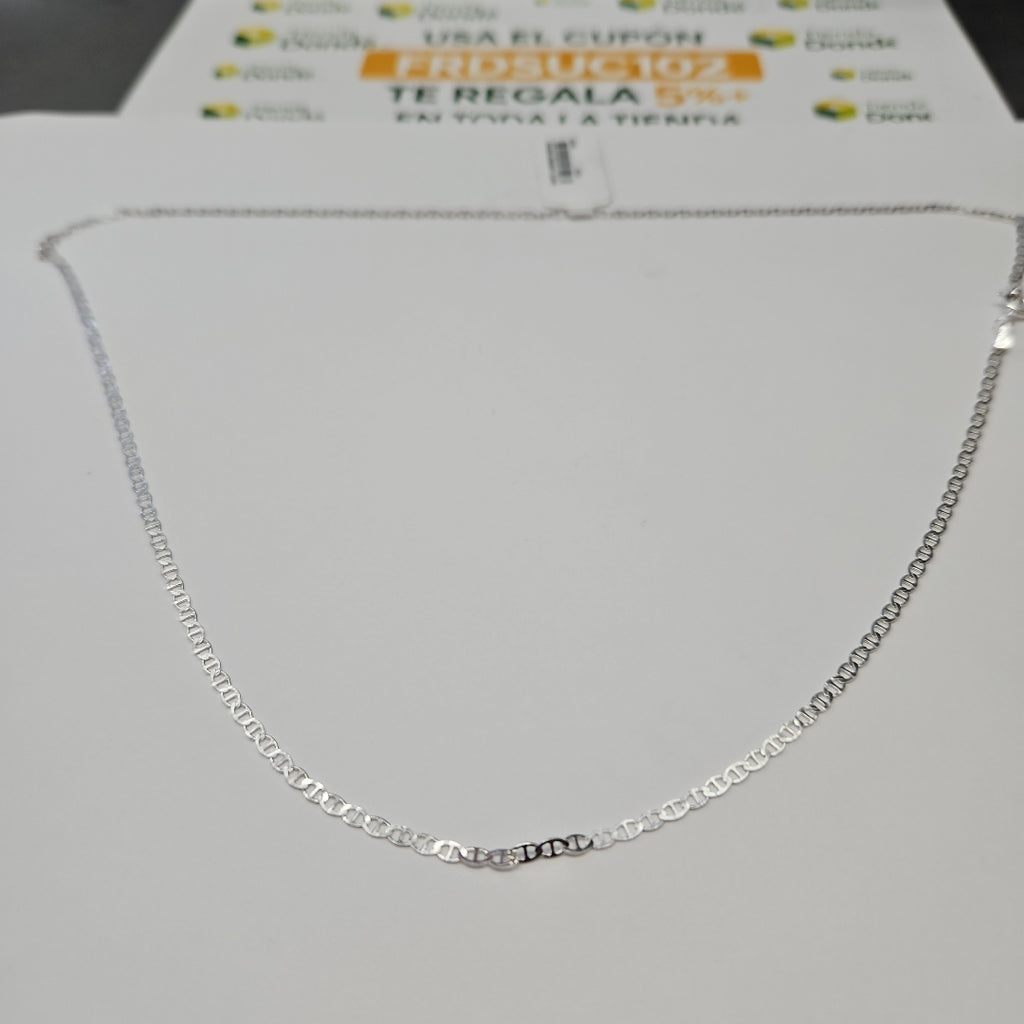 CADENA TEJIDO GUCHI PLATA .925 55 CM 3.3 GR (NUEVO)
