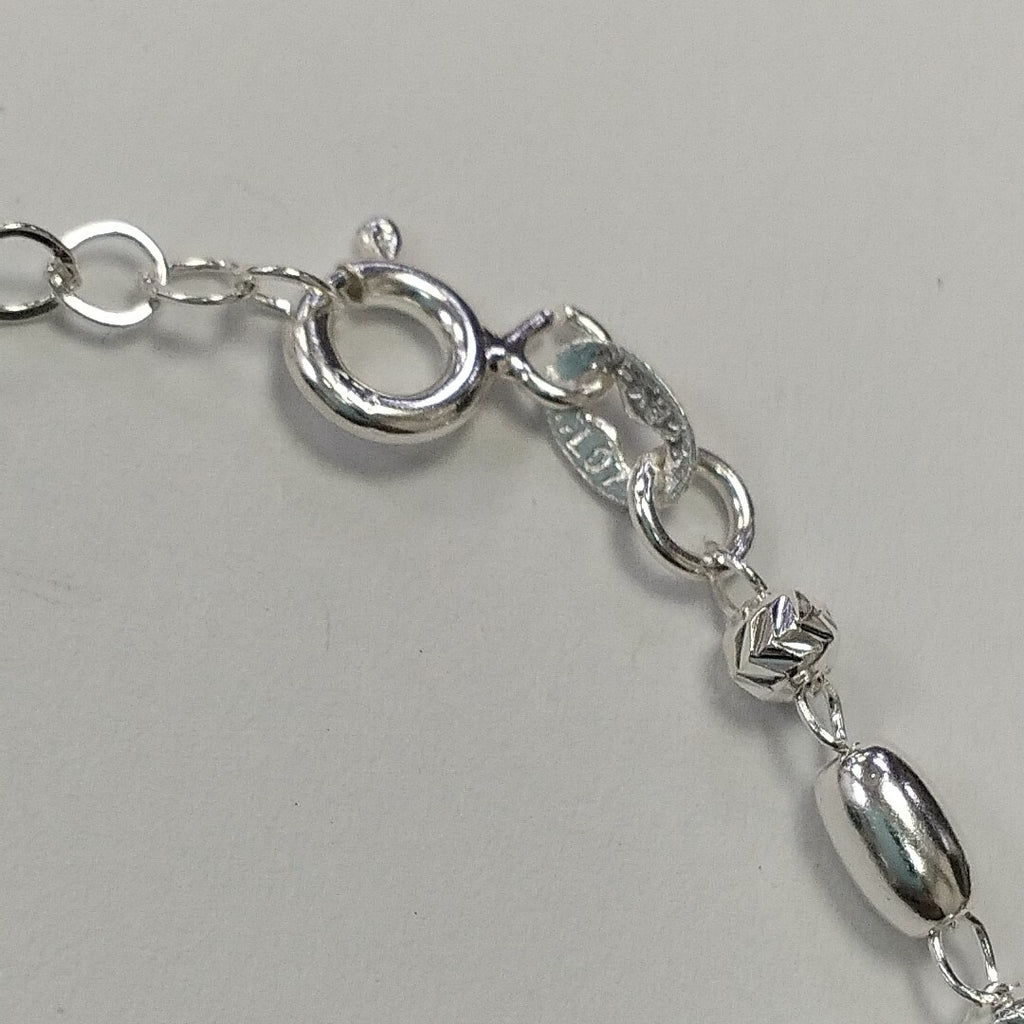 PULSERA TEJIDO INFINITO PLATA .925 18 CM 2.4 GR (NUEVO)