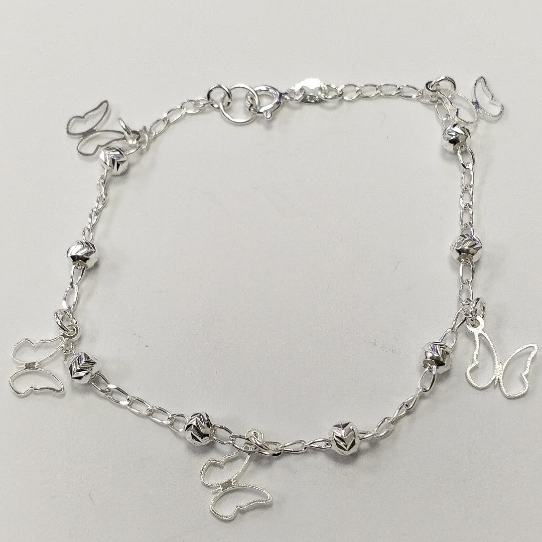 PULSERA TEJIDO ESPECIAL PLATA .925 18 CM 2.8 GR (NUEVO)