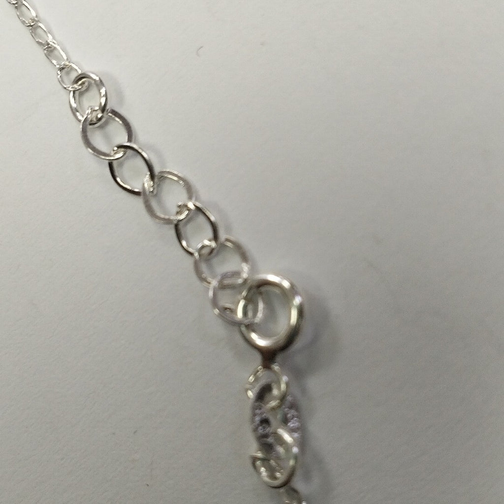 PULSERA TEJIDO LLAVE PLATA .925 18 CM 2.3 GR (NUEVO)