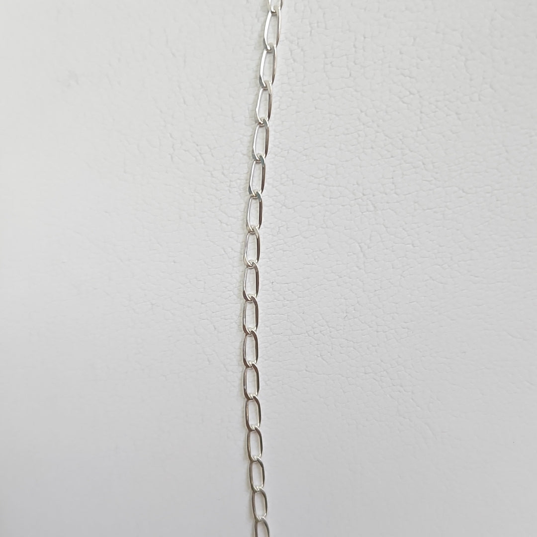 CADENA TEJIDO ESLABONES PLATA .925 55 CM 2.9 GR (NUEVO)
