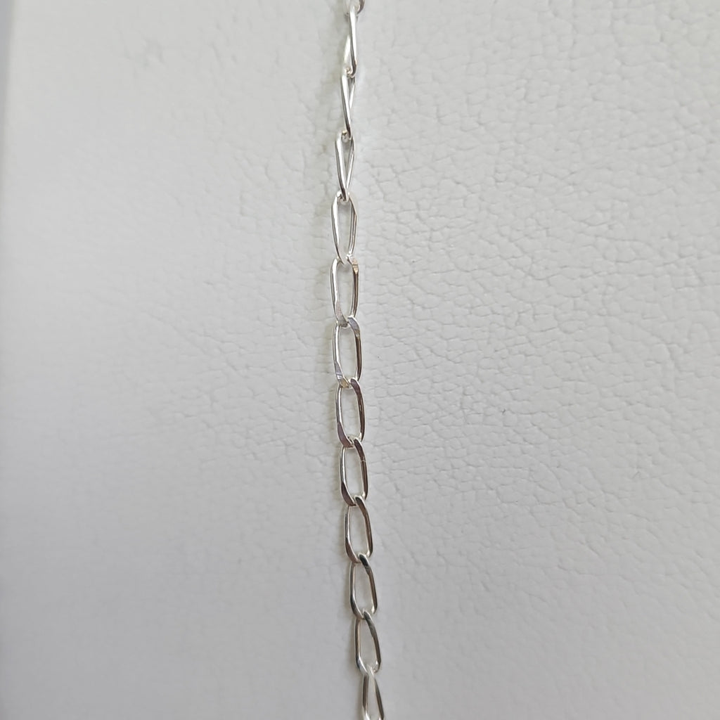 CADENA TEJIDO ESLABONES PLATA .925 60 CM 3.1 GR (NUEVO)