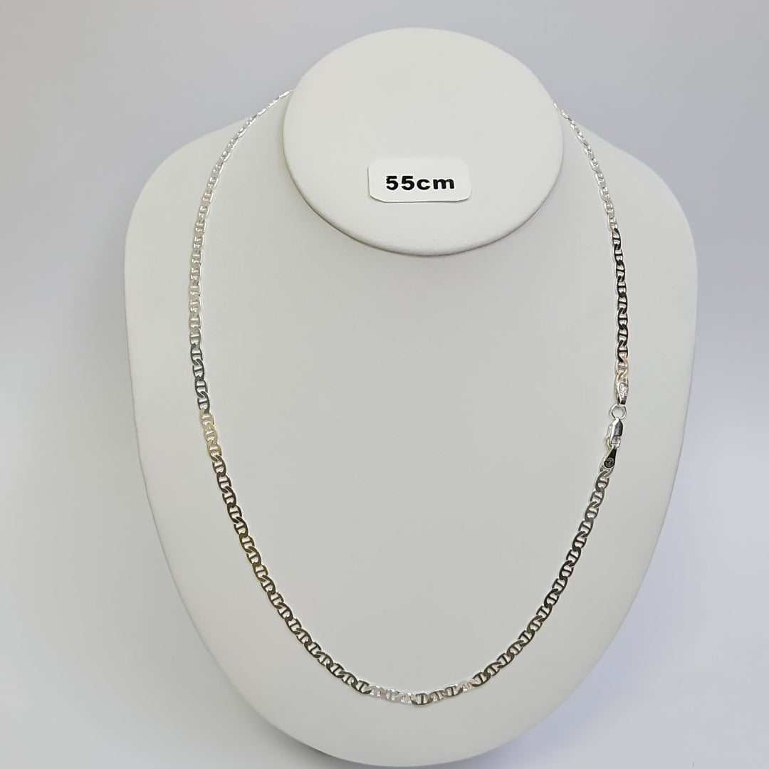 CADENA TEJIDO GUCHI PLATA .925 60 CM 9.4 GR (NUEVO)