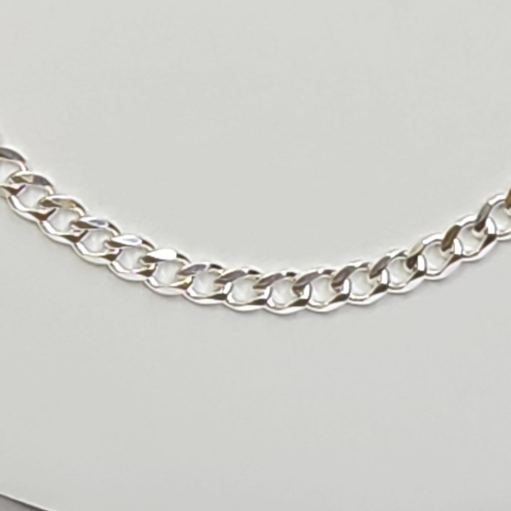 CADENA TEJIDO BARBADO PLATA .925 60 CM 13 GR (NUEVO)
