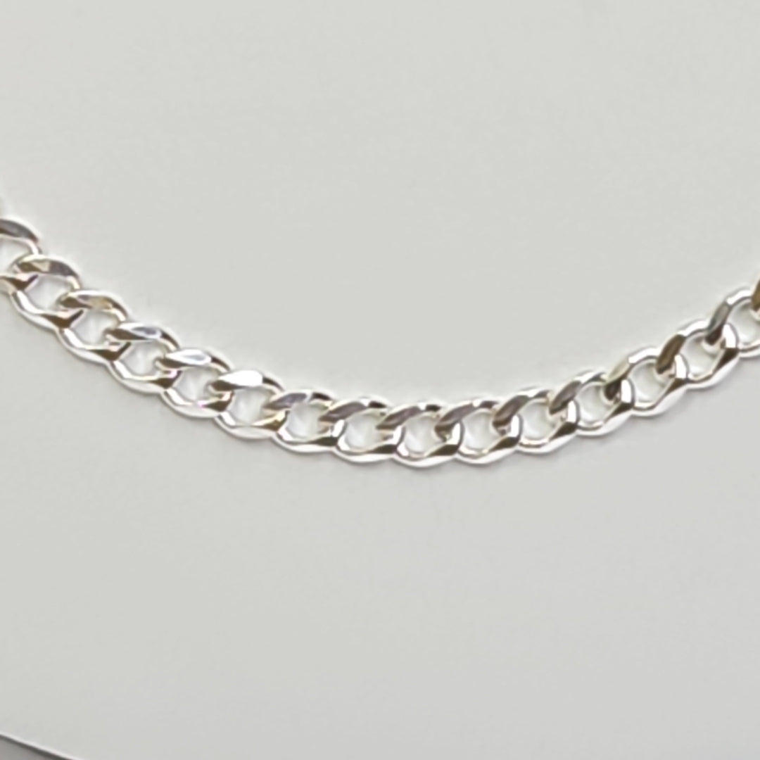 CADENA TEJIDO BARBADO PLATA .925 60 CM 13 GR (NUEVO)