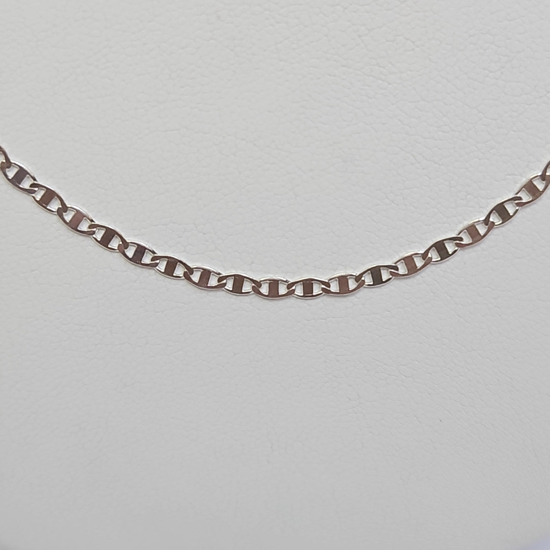 CADENA TEJIDO GUCHI PLATA .925 60 CM 3.8 GR (NUEVO)