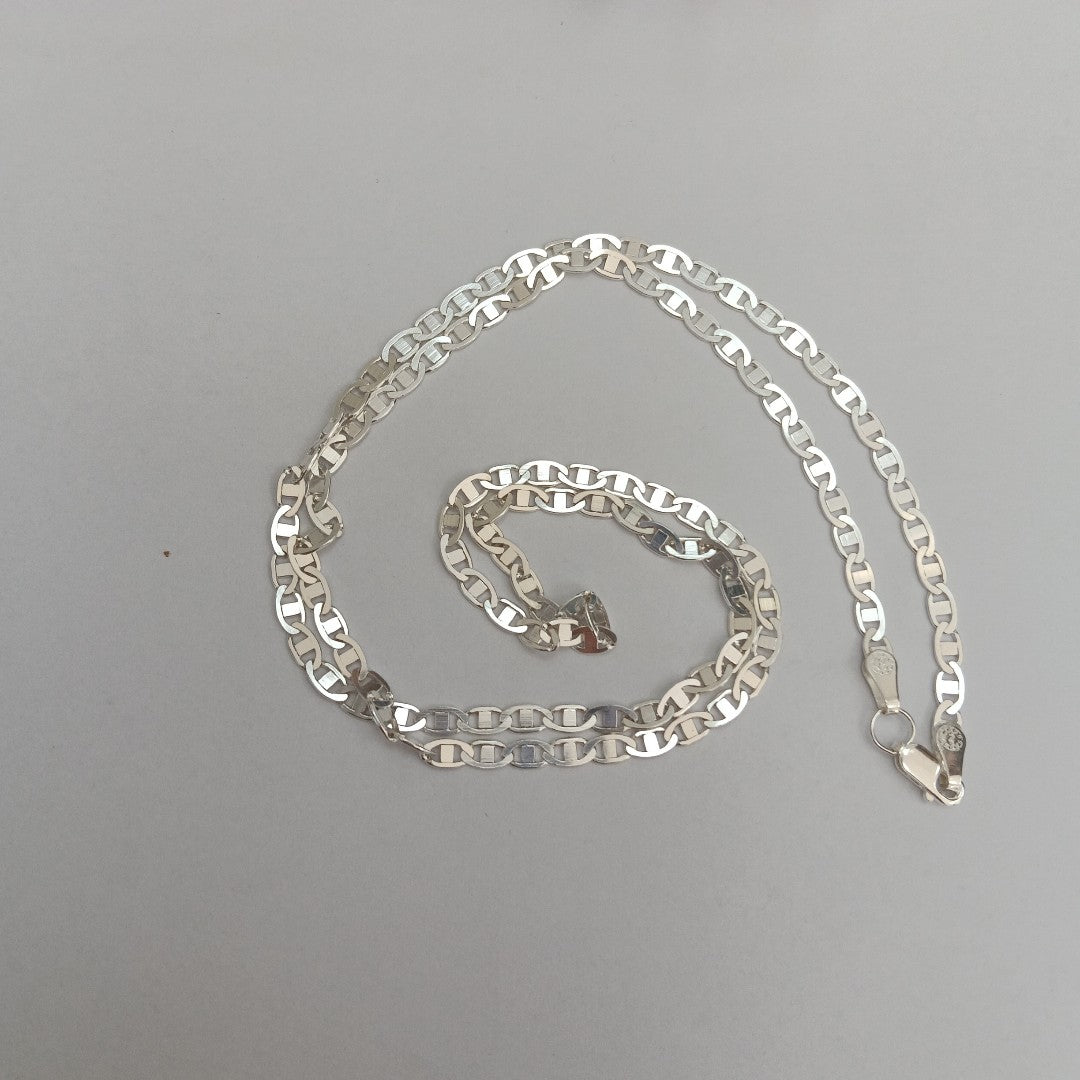 CADENA TEJIDO GUCHI PLATA .925 60 CM 9.7 GR (NUEVO)