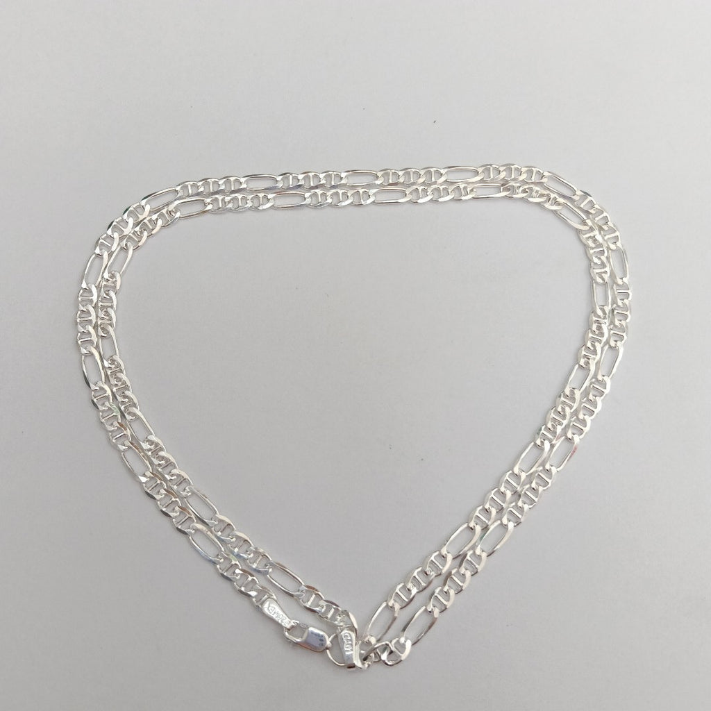 CADENA TEJIDO MARINERO PLATA .925 55 CM 8.1 GR (NUEVO)
