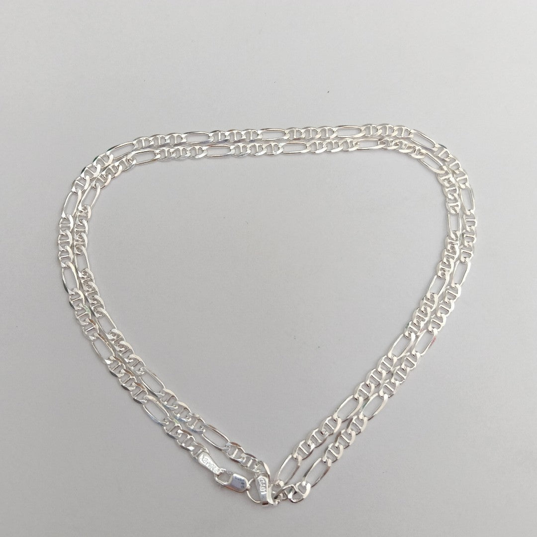 CADENA TEJIDO MARINERO PLATA .925 55 CM 8.1 GR (NUEVO)